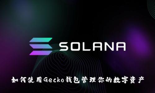 如何使用Gecko钱包管理你的数字资产
